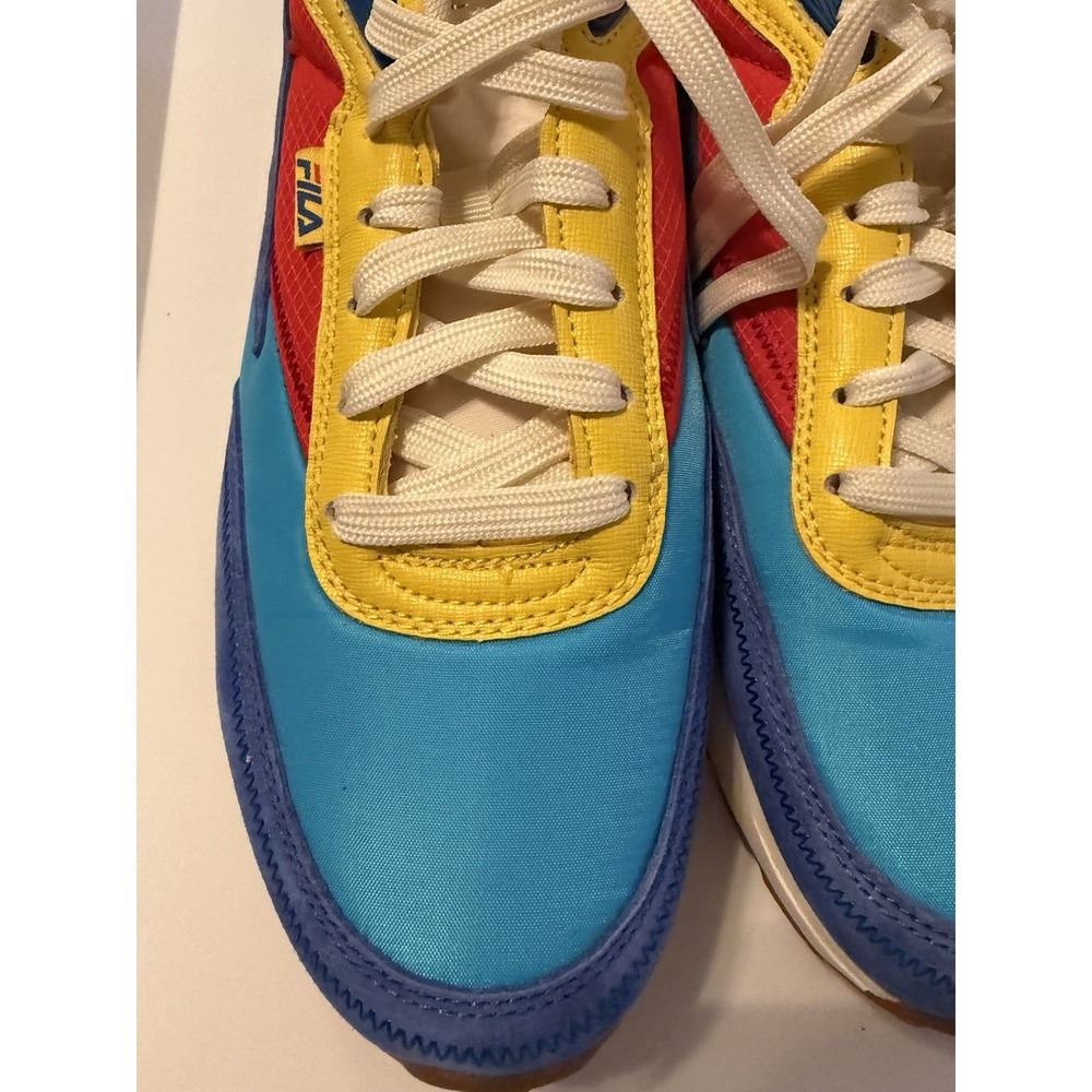 Fila Renno Sneakers Mens Size 9 Blue Yellow Red Colorblock Retro 1CM01280-431 - Picture 3 of 8